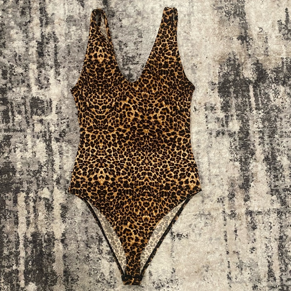 (M) Leopard Top Bodysuit